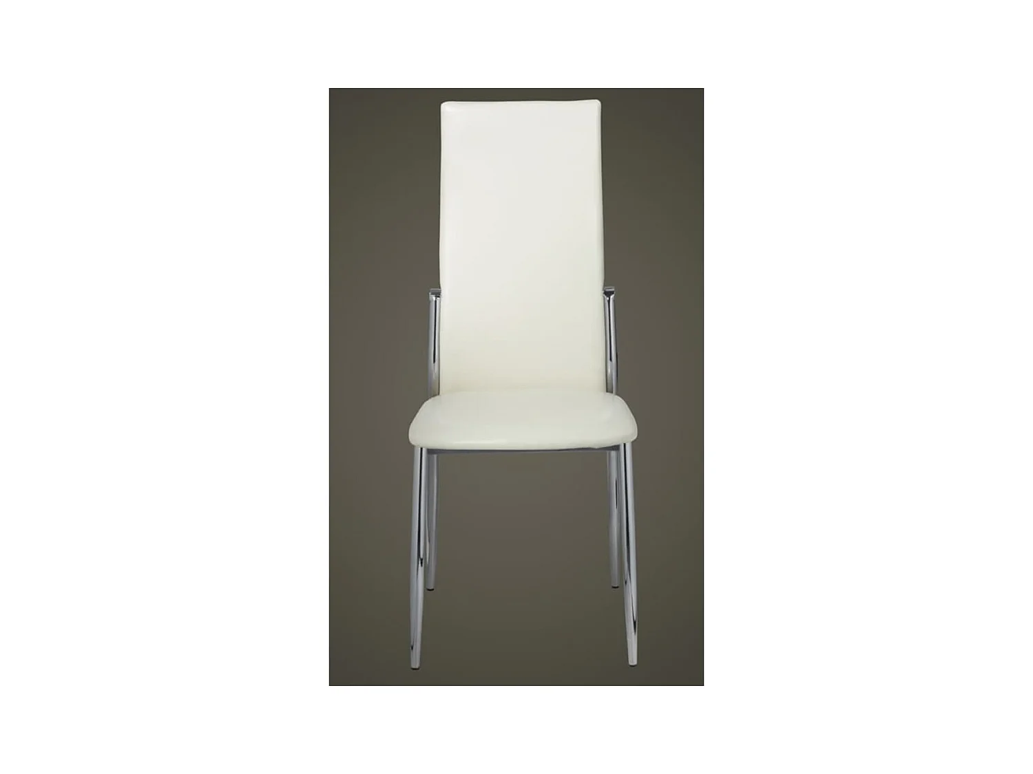 Eetkamerstoelen 6 st kunstleer wit