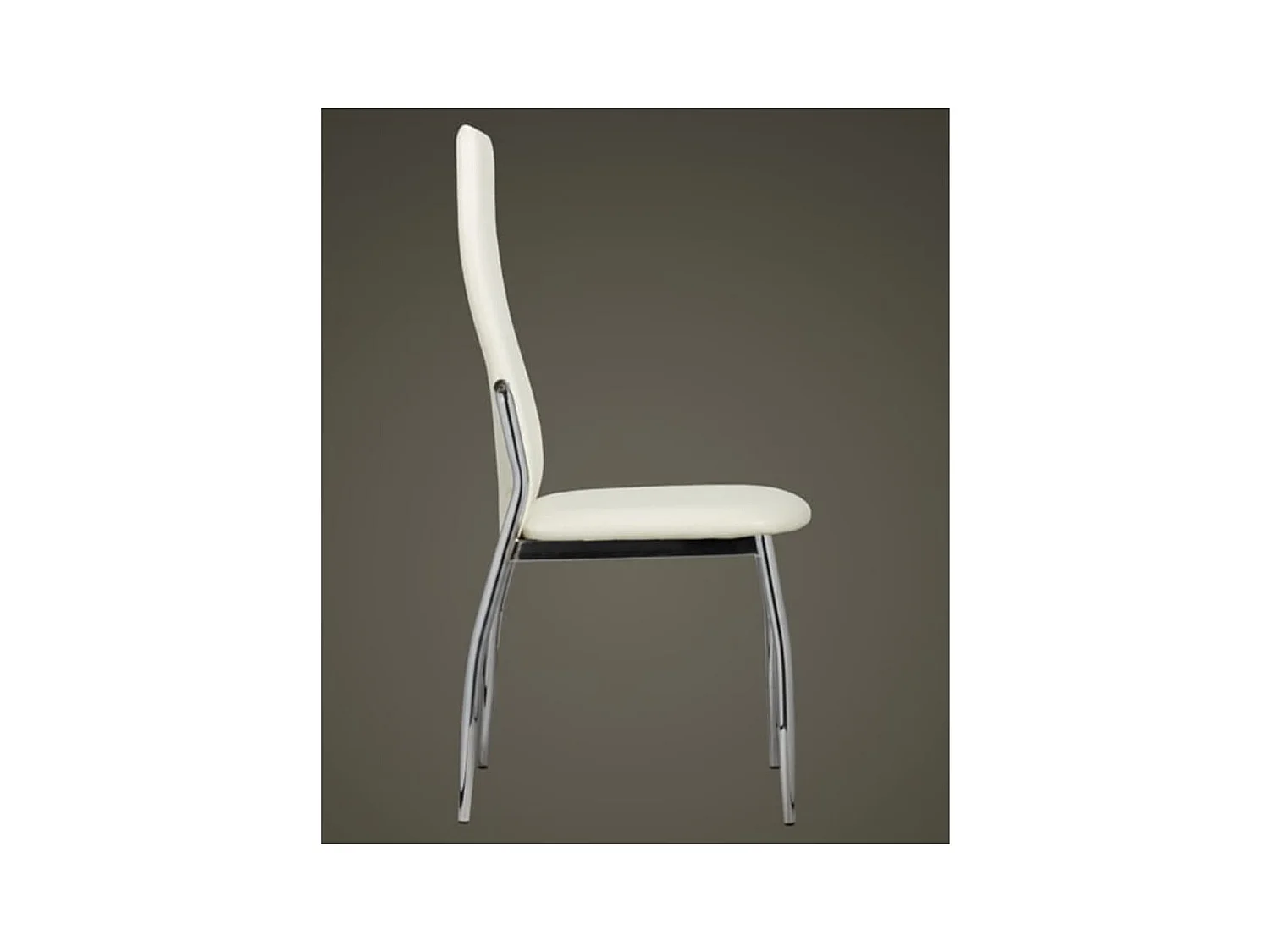 Eetkamerstoelen 6 st kunstleer wit