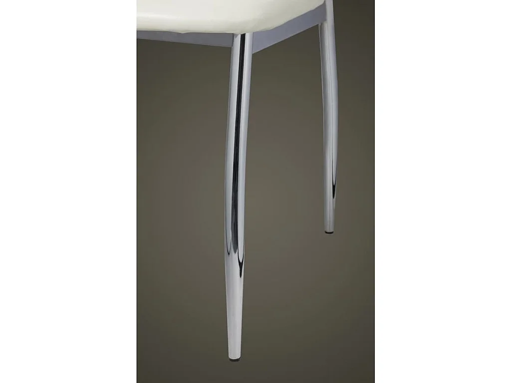 Chaises à manger lot de 6 blanc similicuir