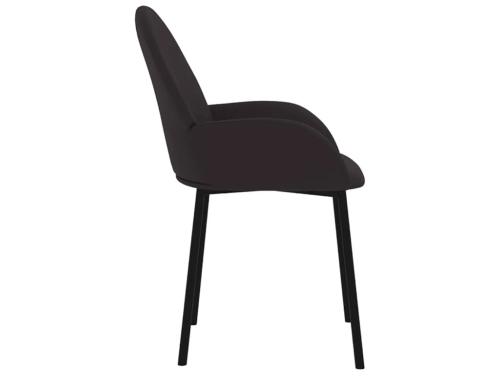 Sillas de comedor 2 unidades cuero sintético negro