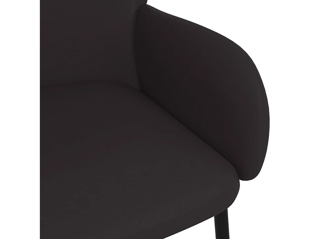 Sillas de comedor 2 unidades cuero sintético negro