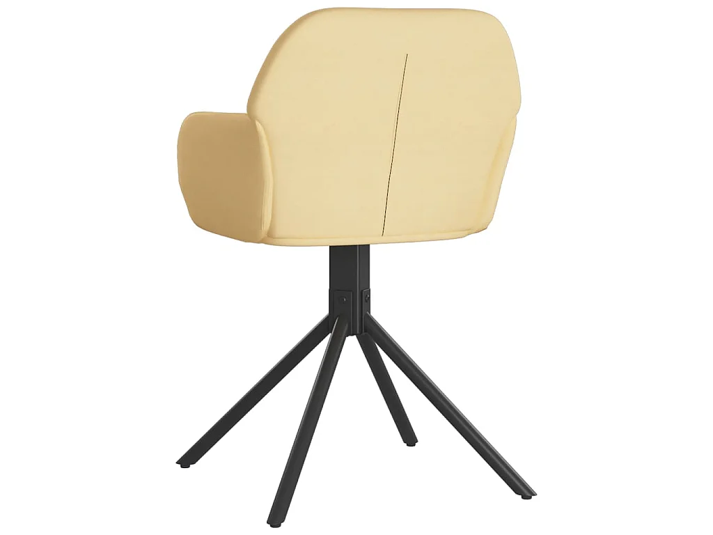 Esszimmerstühle 2 Stk. Drehbar Creme Samt