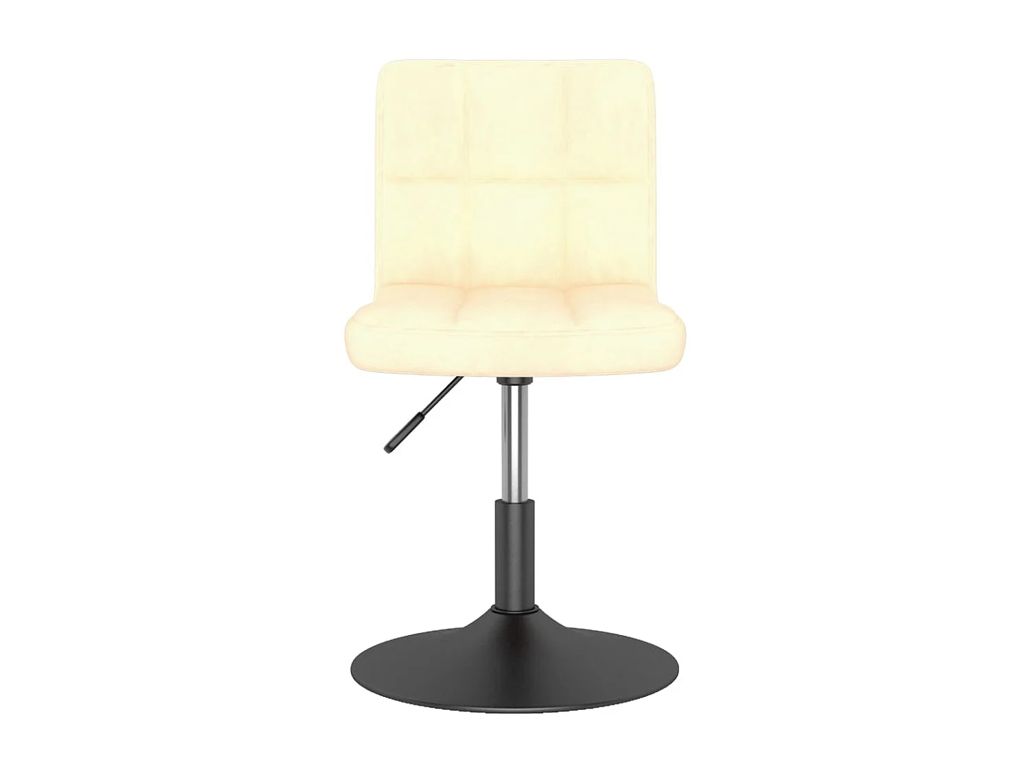 Eetkamerstoelen draaibaar 2 st fluweel crèmekleurig