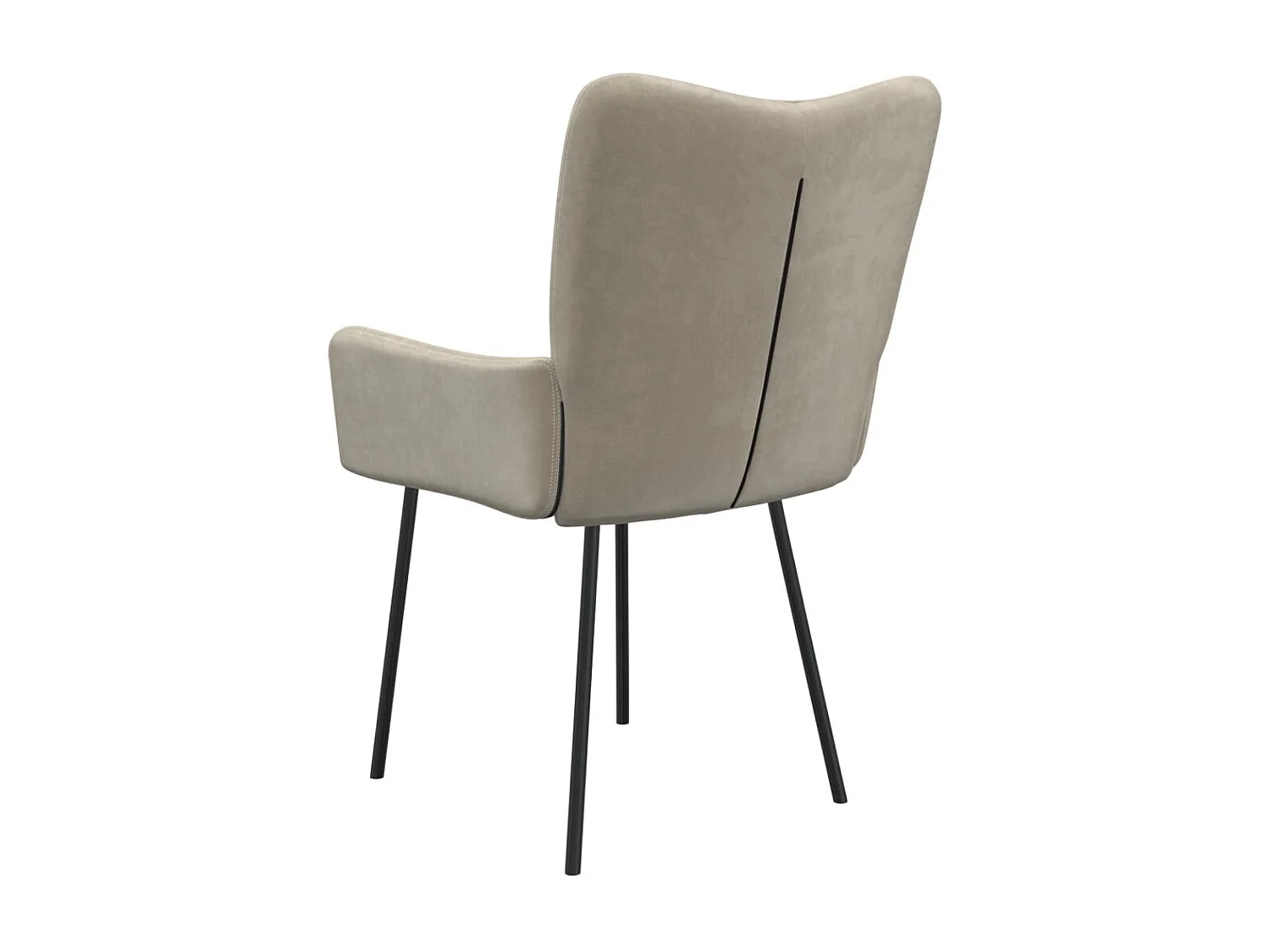 Cadeiras de jantar 2 pcs veludo cinzento-claro