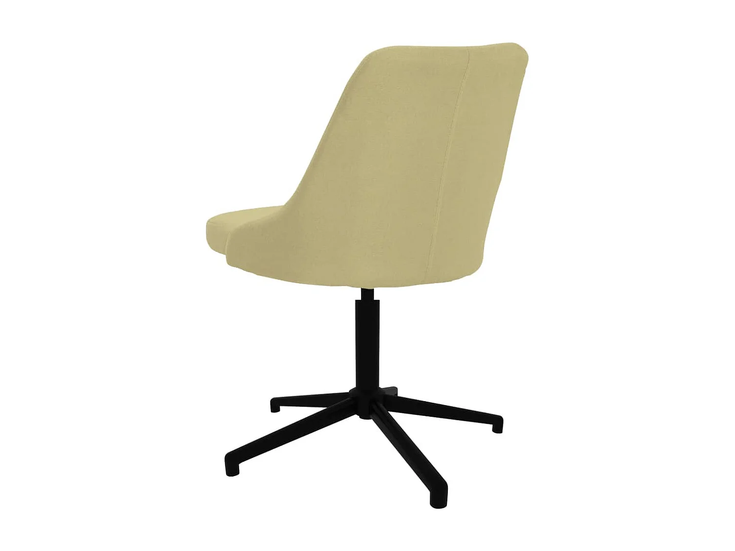 Sedia da Pranzo Girevole Verde in Tessuto