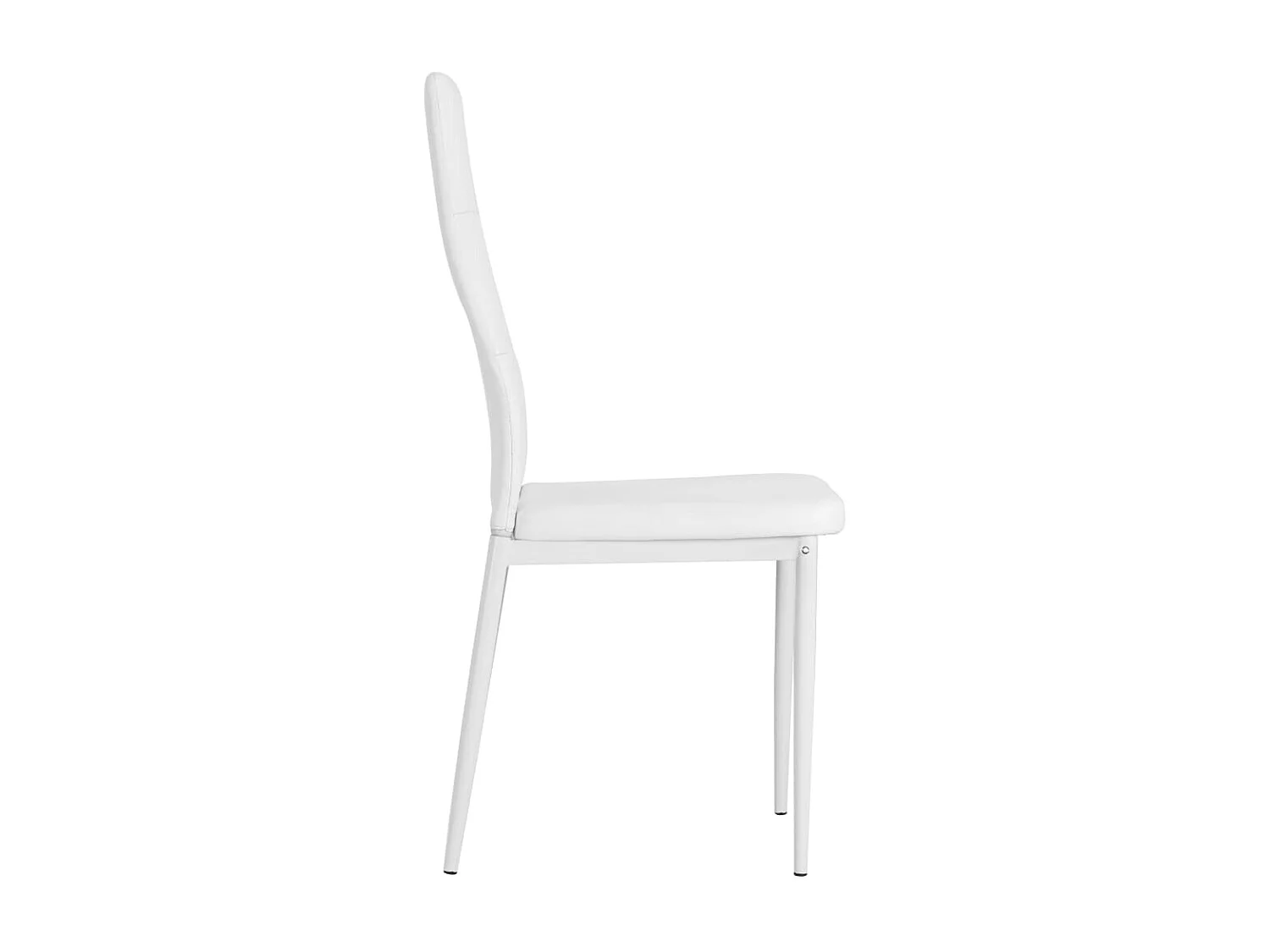 Eetkamerstoelen 2 st kunstleer wit