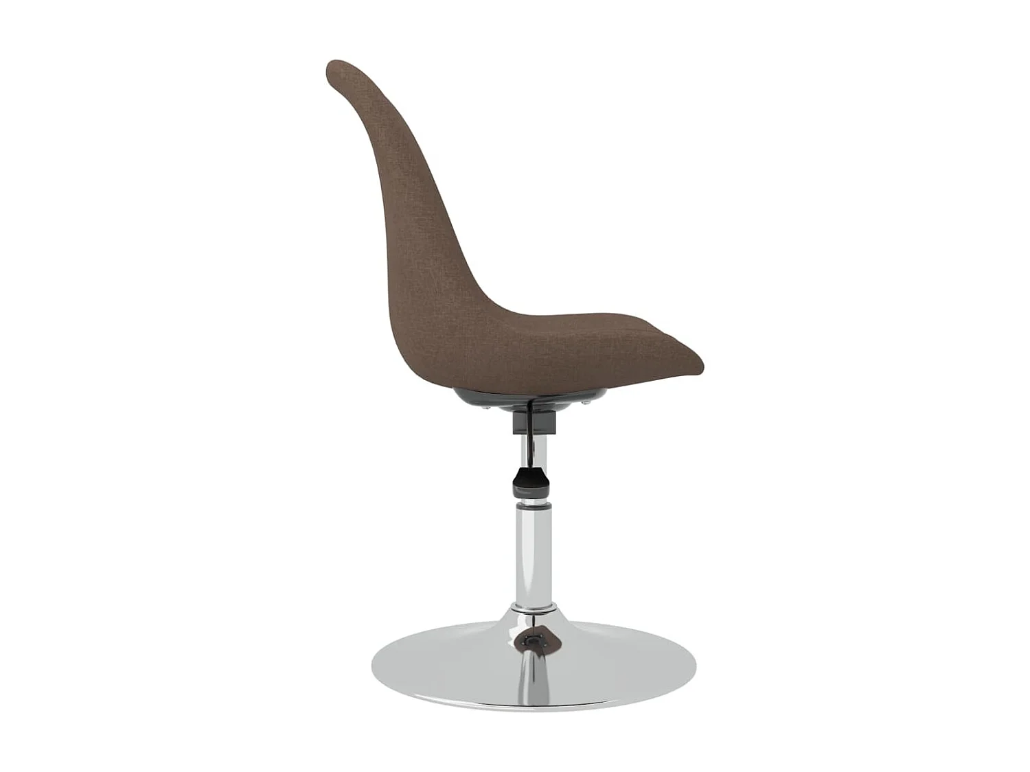 Chaises pivotantes à manger lot de 4 taupe tissu