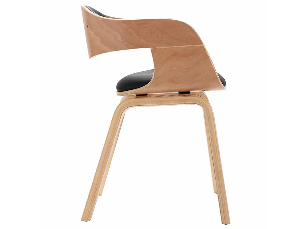 Sedie da Pranzo 2 pz in Legno Piegato e Similpelle