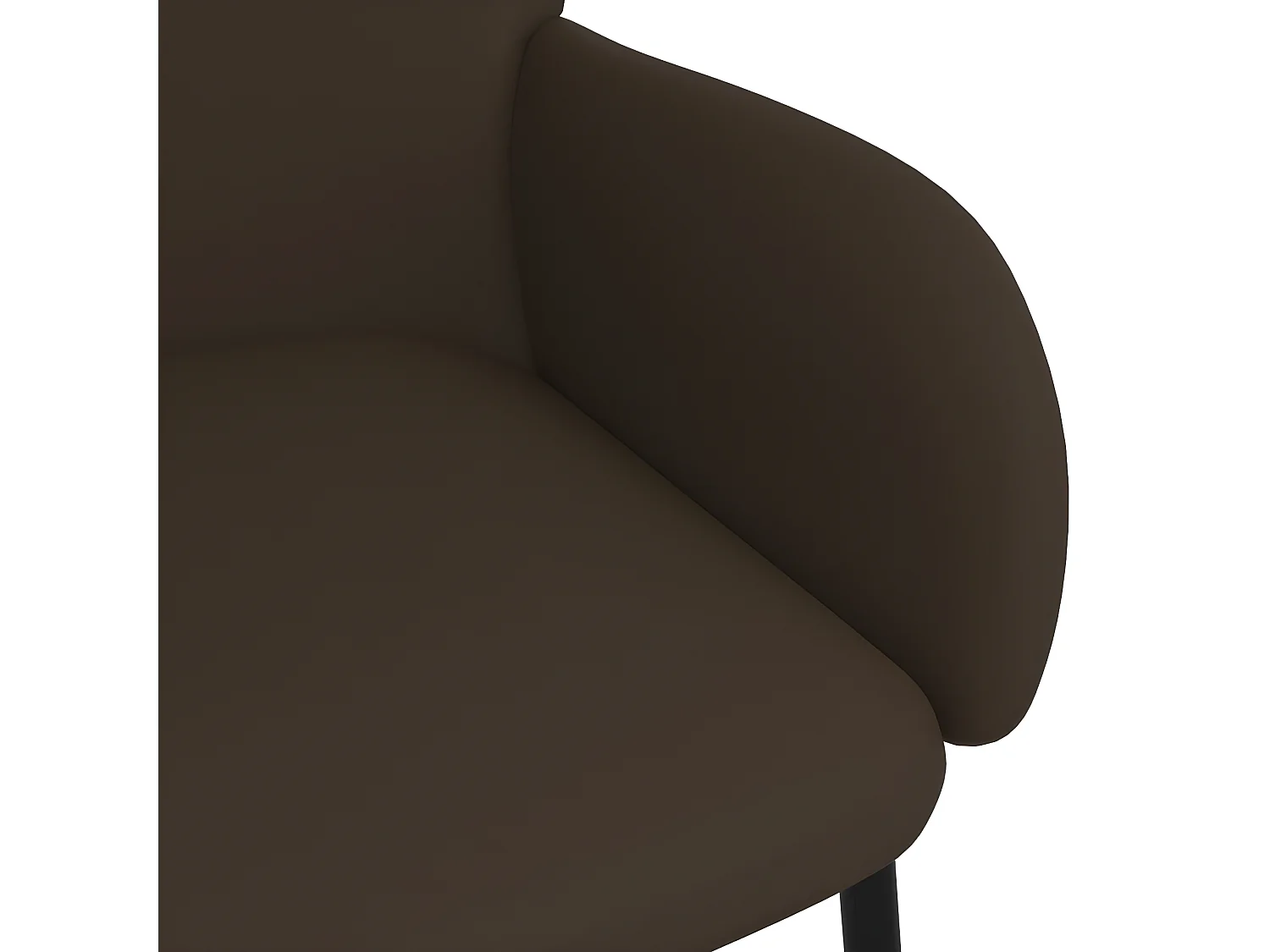 Sillas de comedor 2 unidades cuero sintético marrón