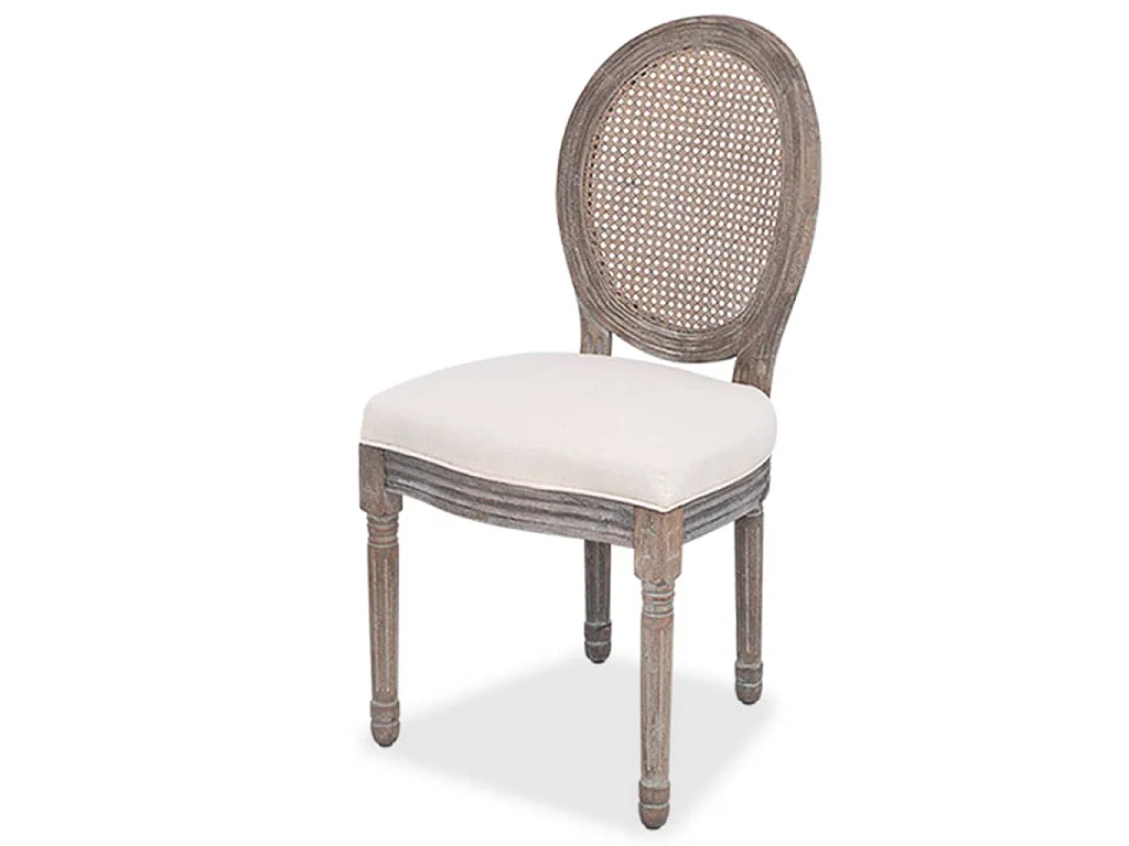 Esszimmerstühle 2 Stk. Creme Stoff