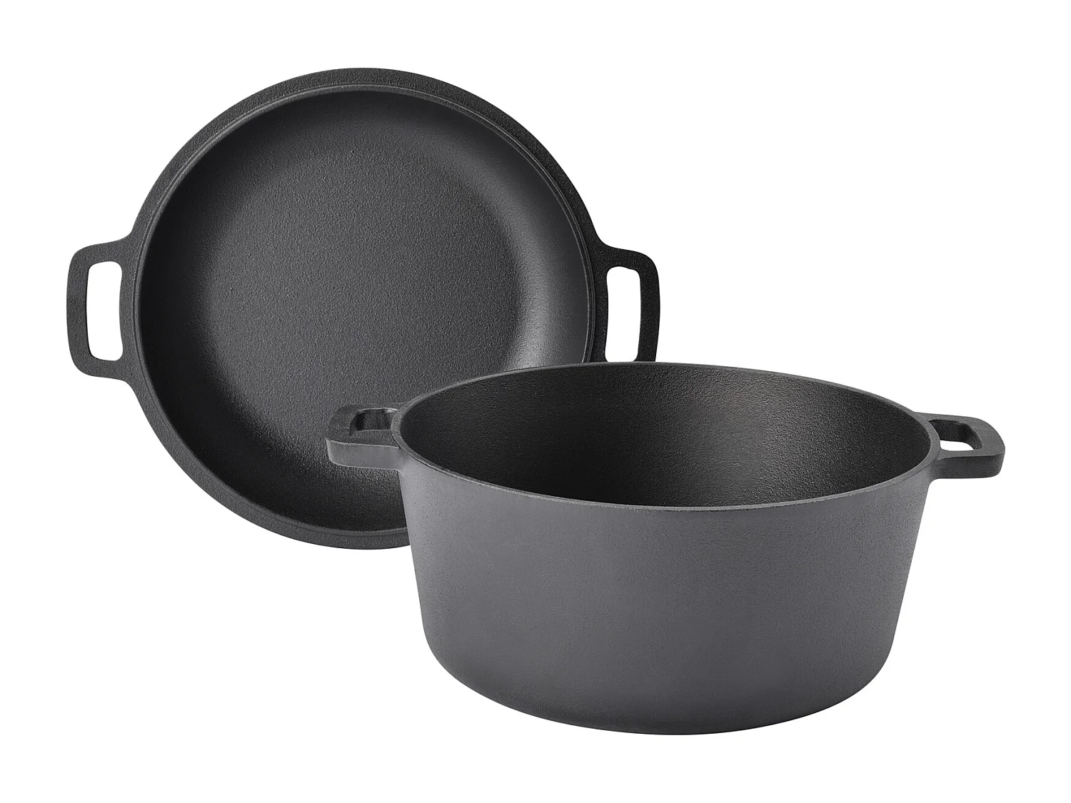 Cocotte TAINO 6L avec couvercle en fonte Ø 25cm marmite multi-usages cocotte
