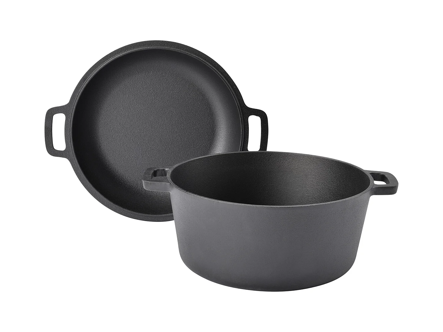 Cocotte TAINO 6L avec couvercle en fonte Ø 25cm marmite multi-usages cocotte