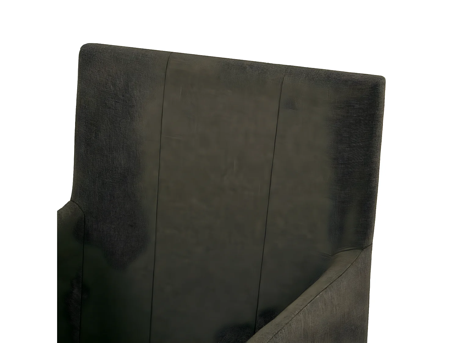 Chaises à manger avec accoudoirs lot de 4 marron tissu