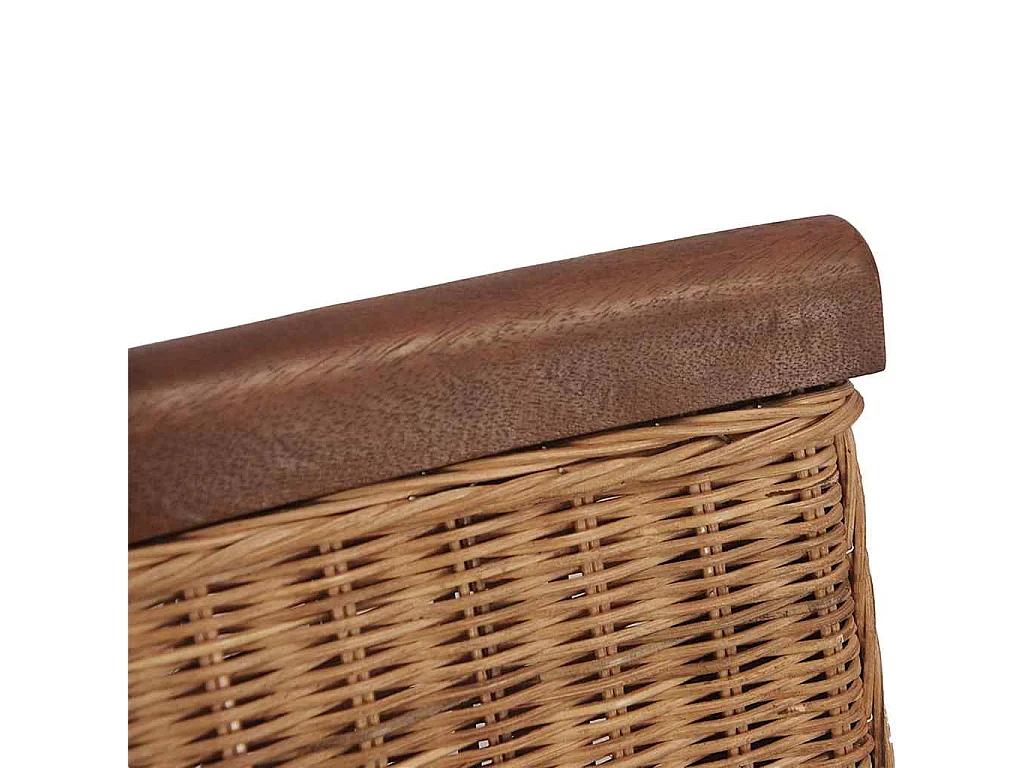 Sedie da Pranzo 6 pz Marroni in Rattan Naturale