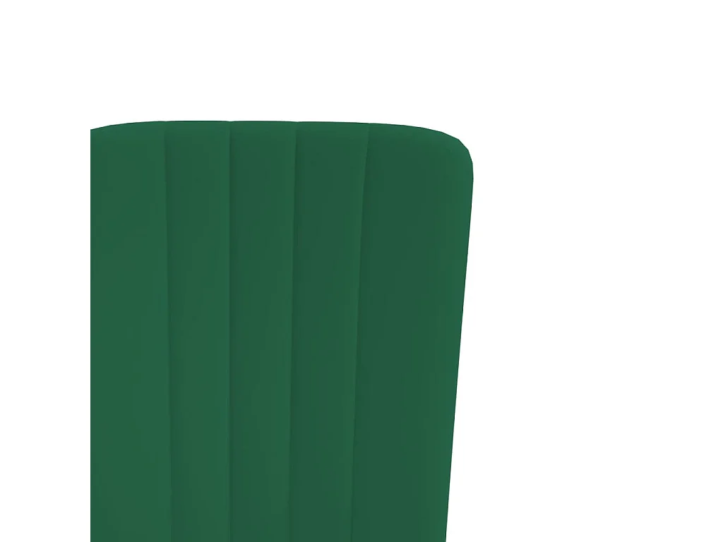 Sedie da Pranzo 4 pz Verde Scuro in Velluto