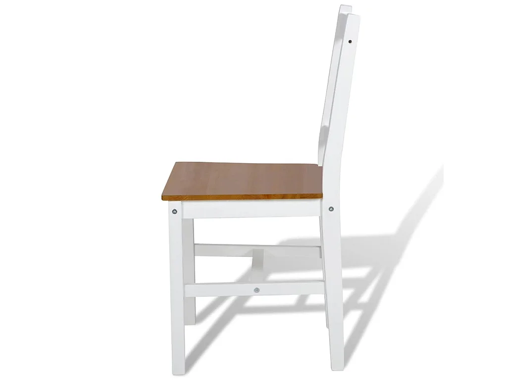 Chaises à manger lot de 6 blanc pinède