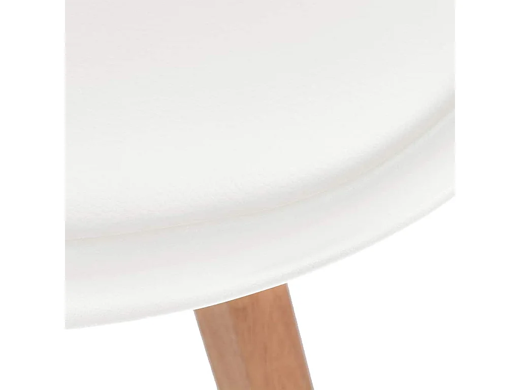 Sillas de comedor 4 unidades plástico blanco