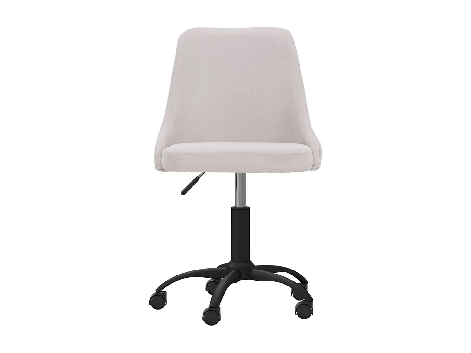 Eetkamerstoelen 2 st draaibaar stof crèmekleurig