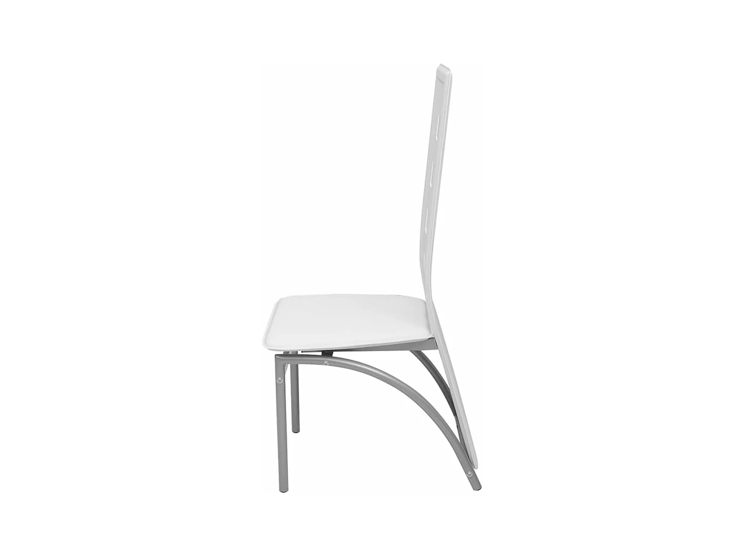 Eetkamerstoelen 6 st kunstleer wit