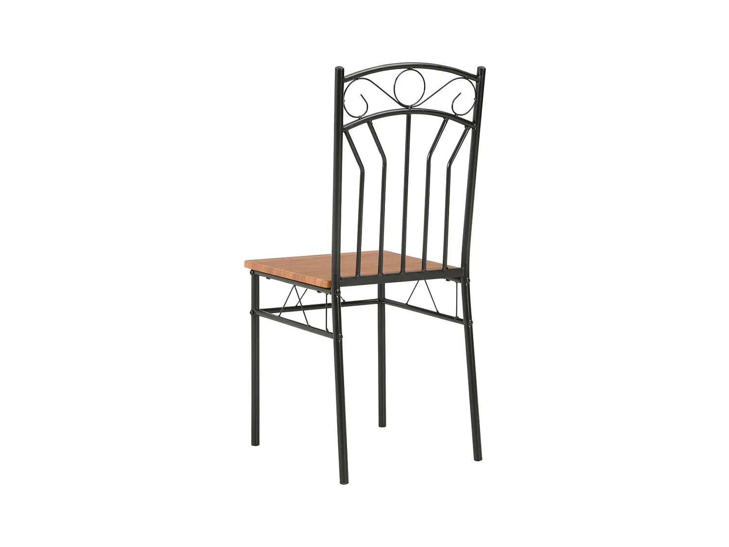 Chaises à manger lot de 6 marron MDF