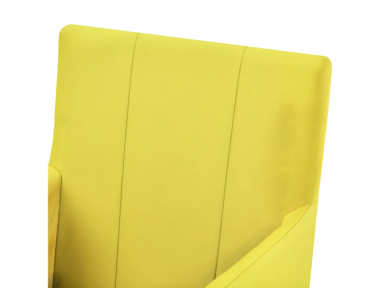 Cadeiras de jantar com apoio de braços 2 pcs tecido amarelo