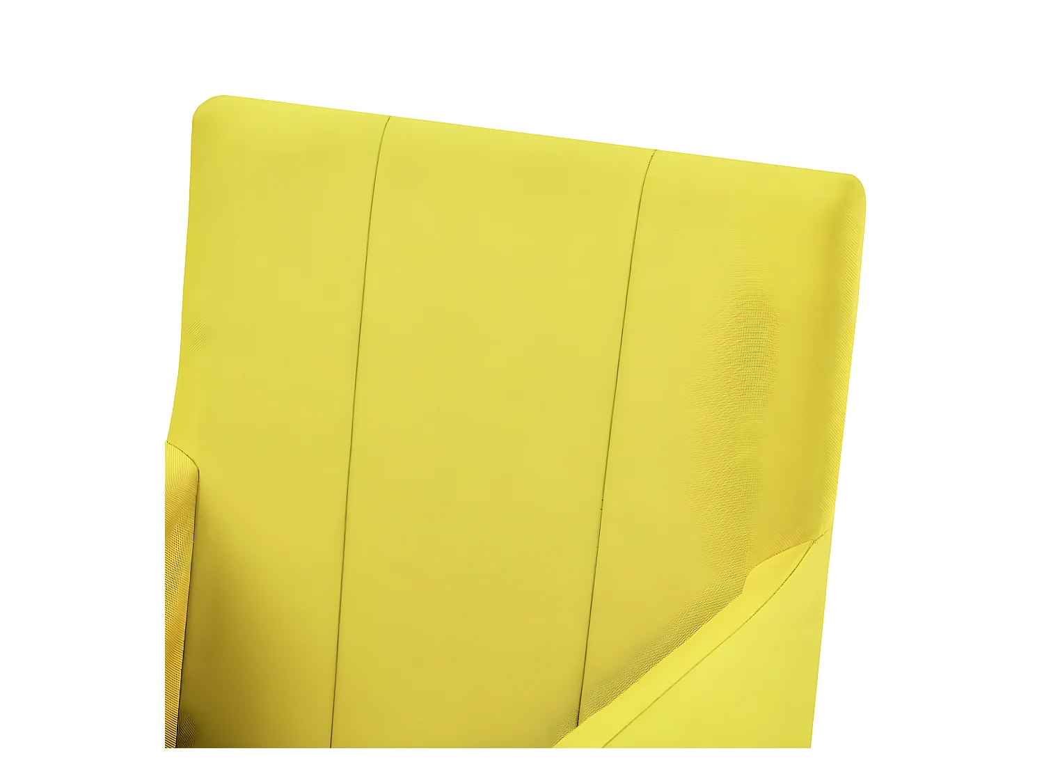 Cadeiras de jantar com apoio de braços 2 pcs tecido amarelo
