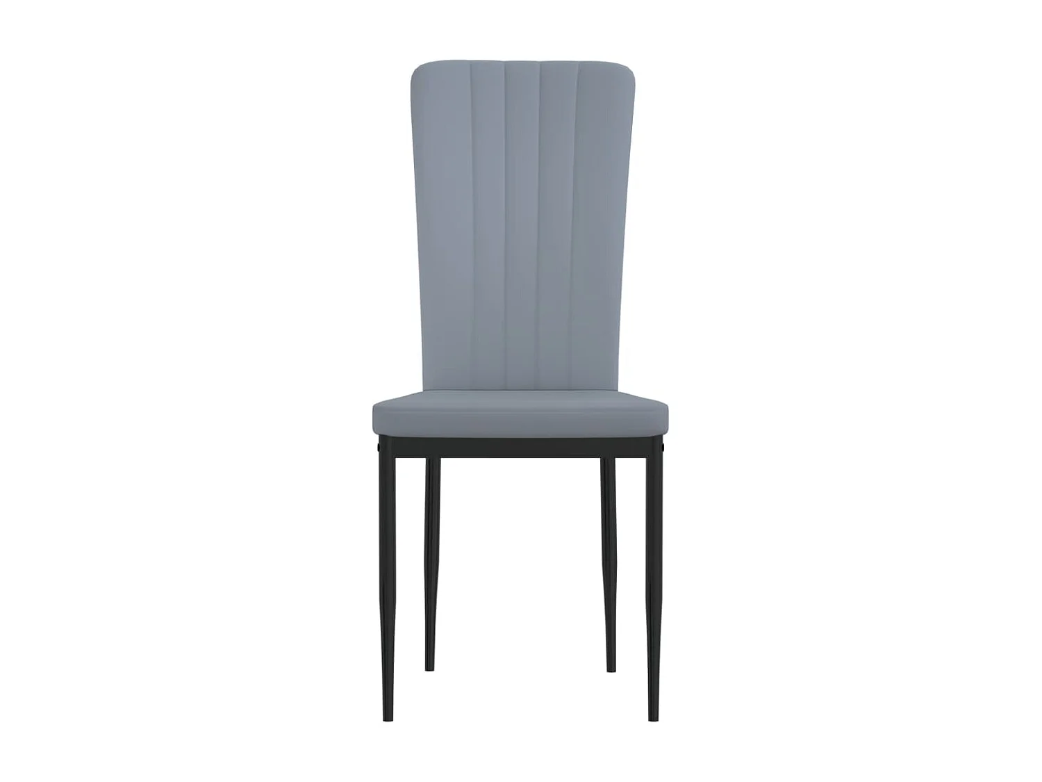 Sillas de comedor 4 unidades terciopelo gris claro