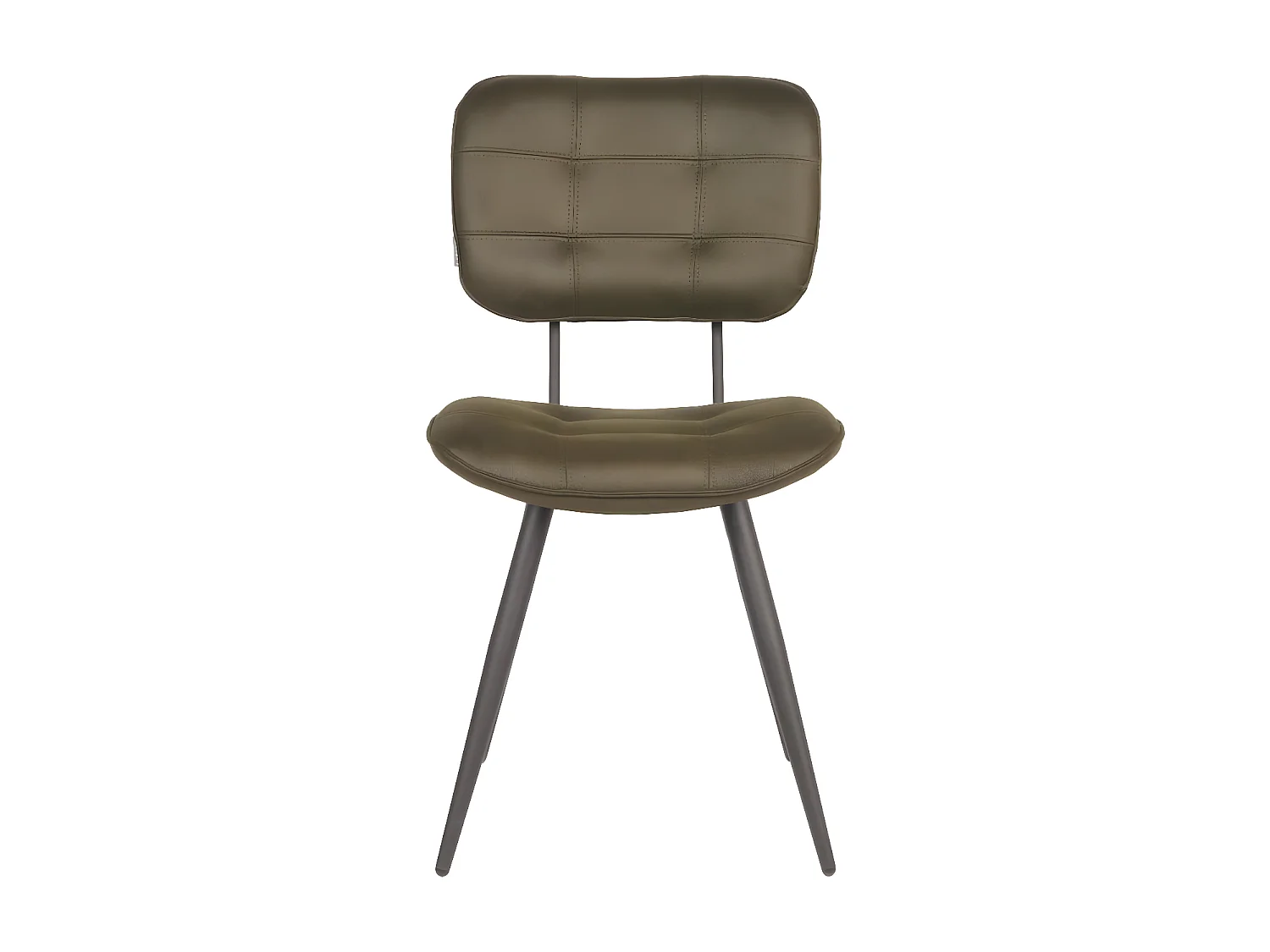 Sillas de comedor Gus 2 unidades verde militar 49x60x87 cm