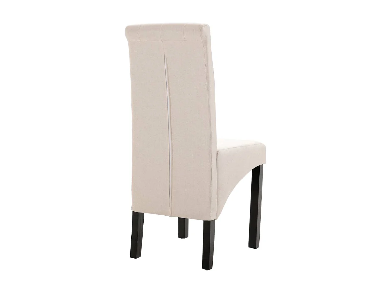 Chaises à manger lot de 2 crème tissu