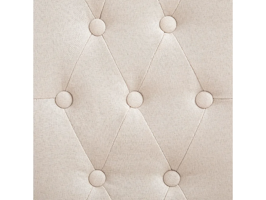 Sedie da Pranzo 2 pz Crema in Tessuto