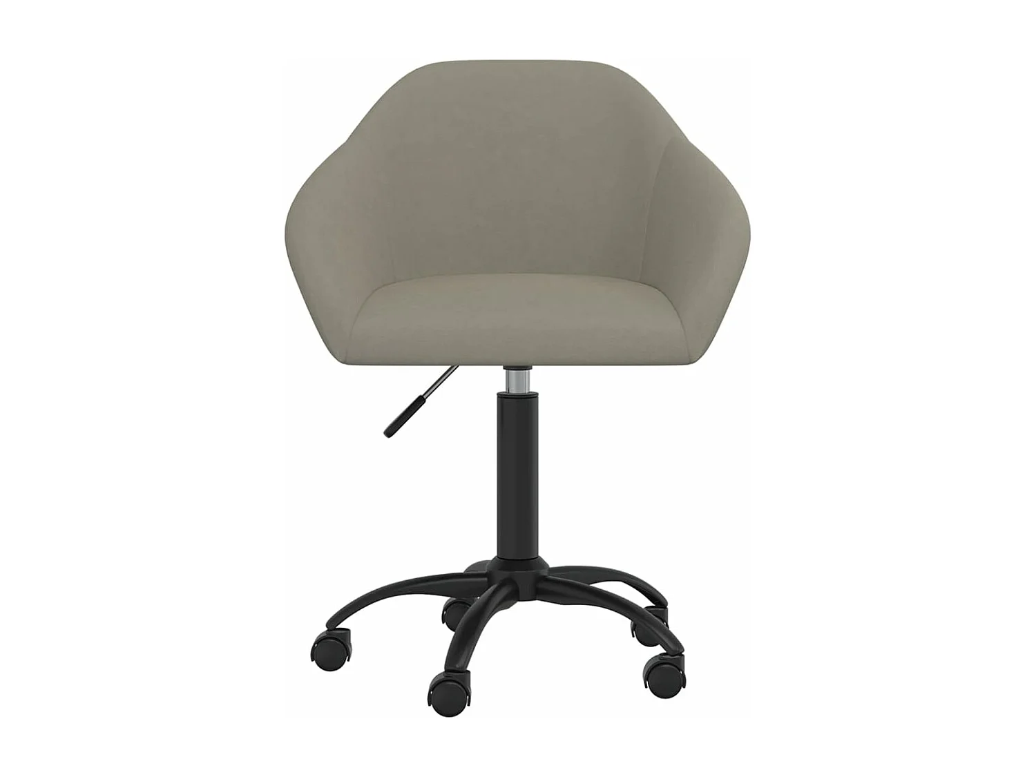 Sedie da Pranzo Girevoli 2 pz Grigio Chiaro in Velluto