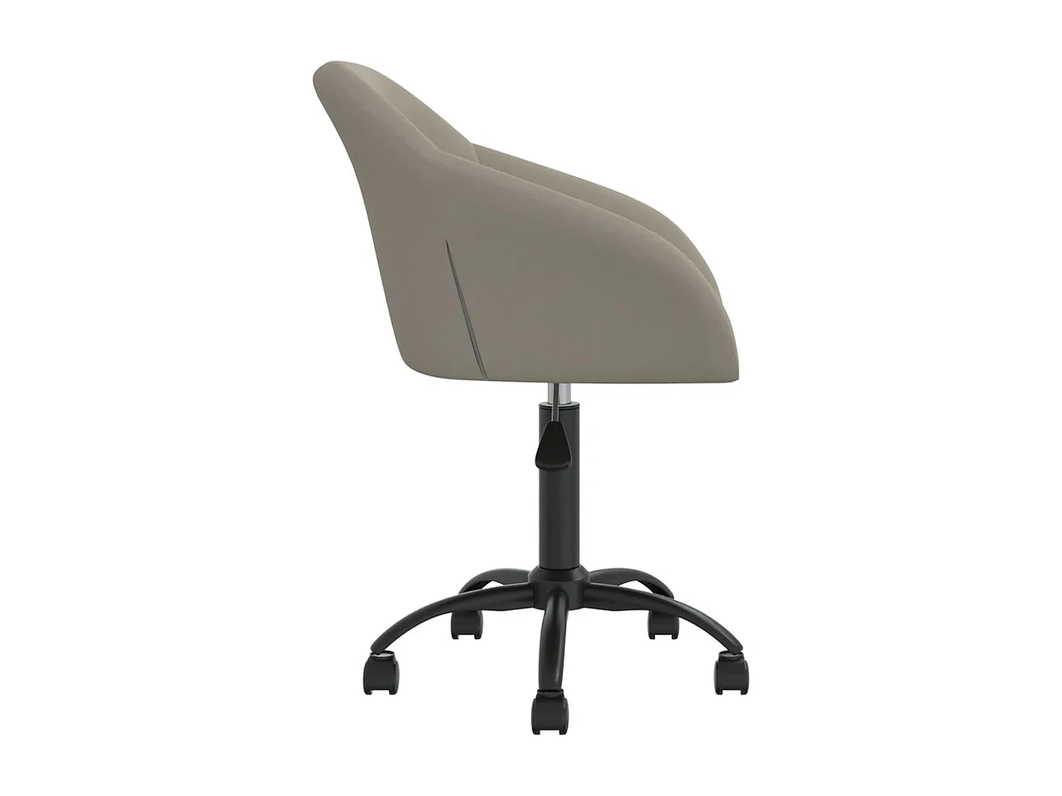 Sedie da Pranzo Girevoli 2 pz Grigio Chiaro in Velluto