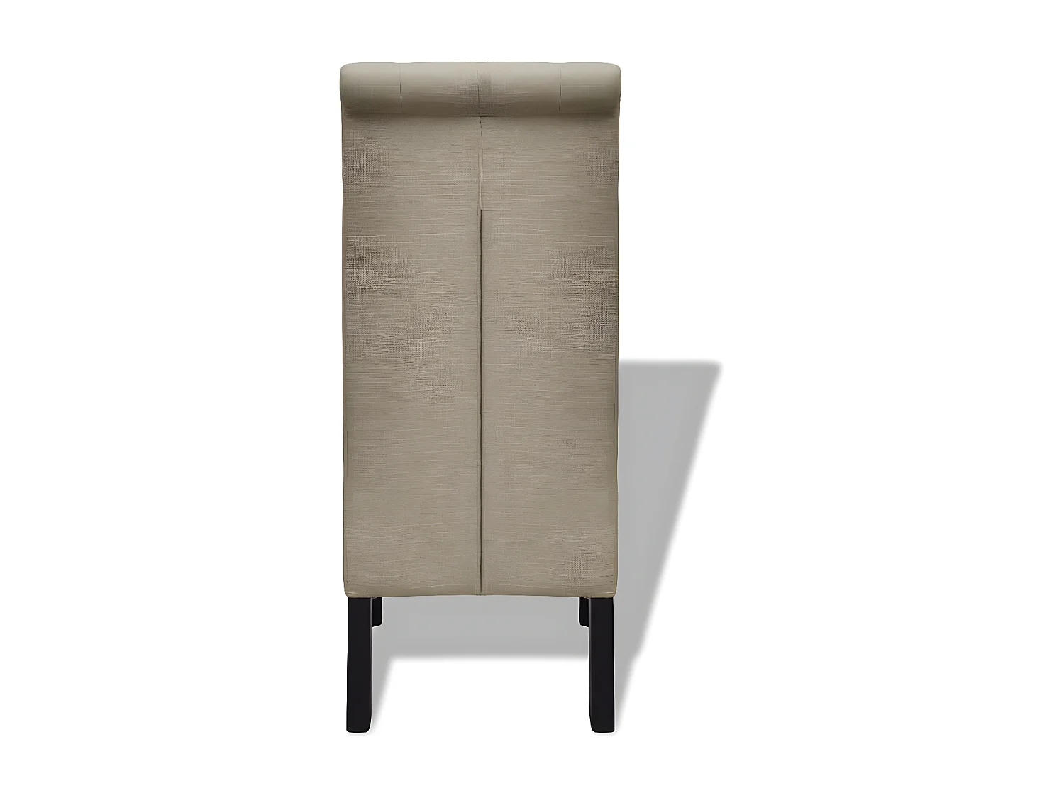 Eetkamerstoelen 2 st stof beige