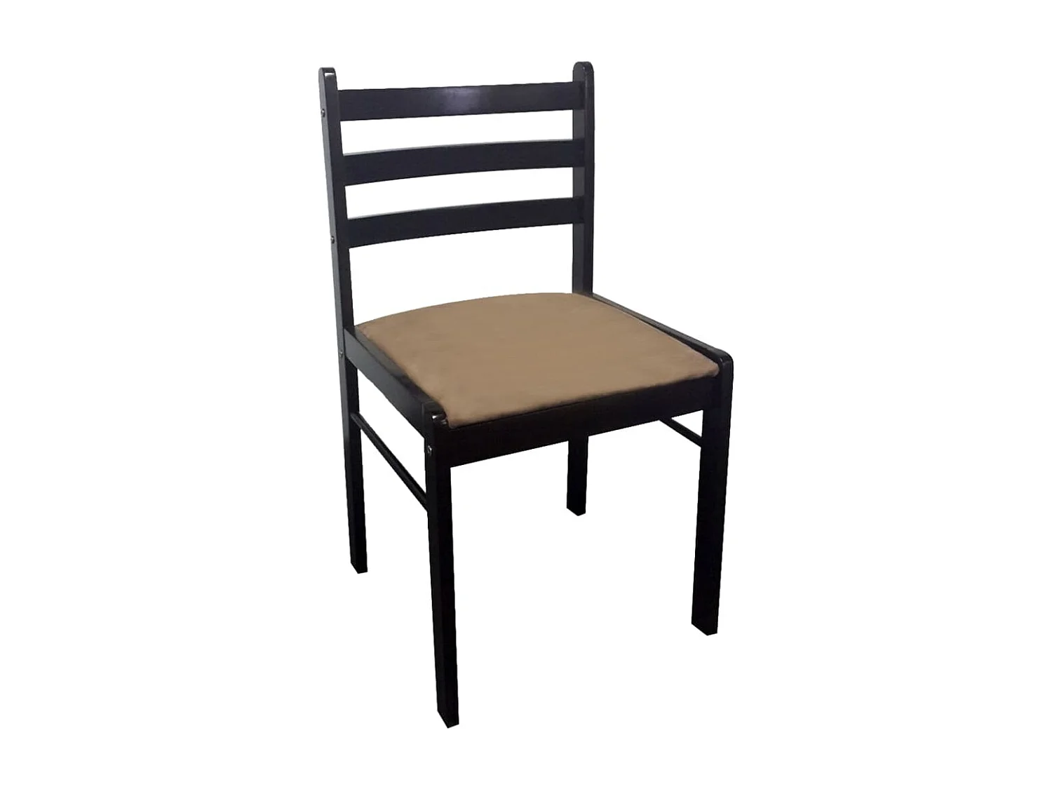 Cadeiras de jantar 2 pcs seringueira maciça e veludo castanho