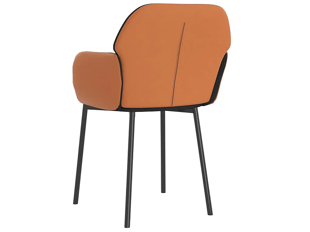 Esszimmerstühle 2 Stk. Schwarz Stoff und Kunstleder