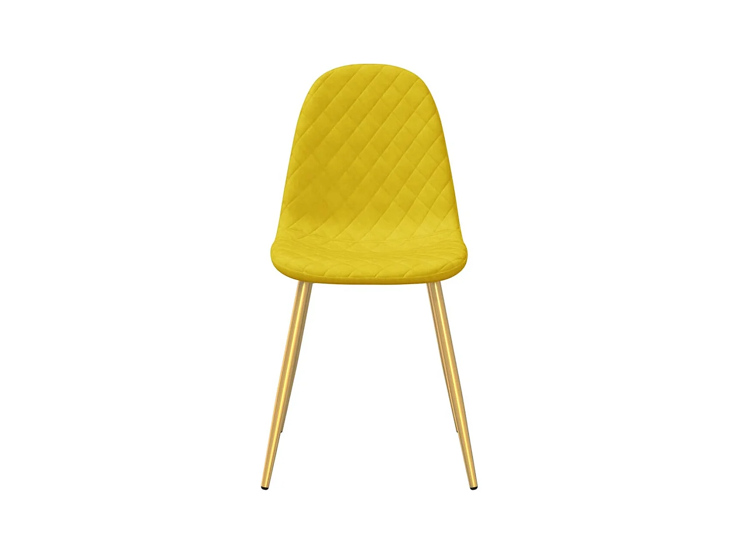 Eetkamerstoelen 6 st fluweel mosterdgeel
