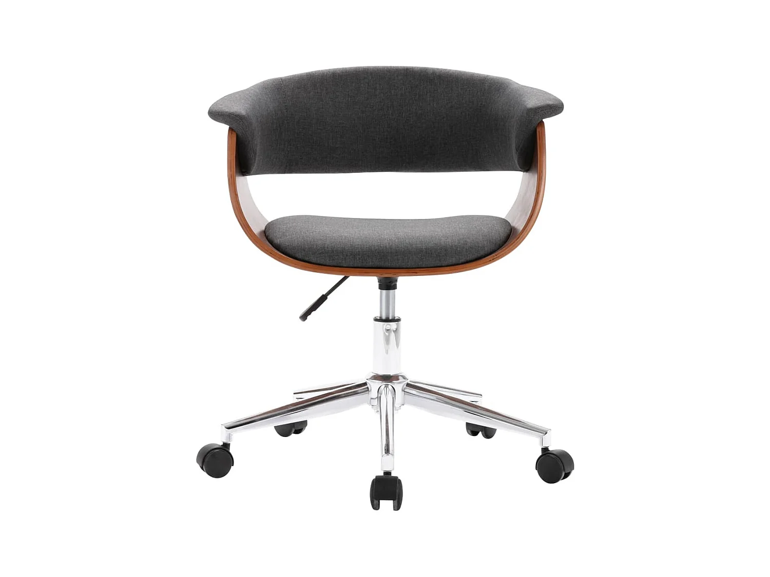 Drehbare Esszimmerstühle 6 Stk. Grau Stoff