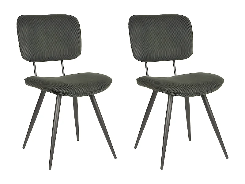 Sedie da Pranzo 2 pz Vic 49x60x87 cm Militare