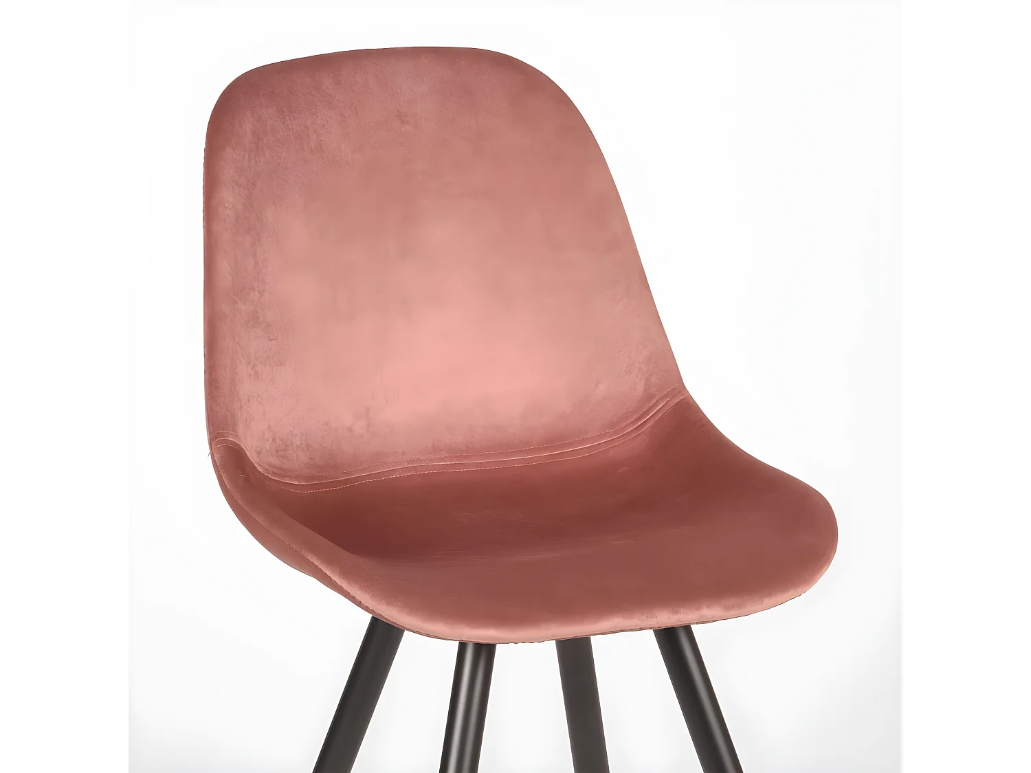 LABEL51 Esszimmerstühle 2 Stk. Capri 46x56x88 cm Altrosa