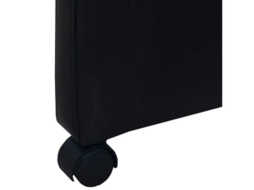 Sillas de comedor 4 unidades cuero sintético negro