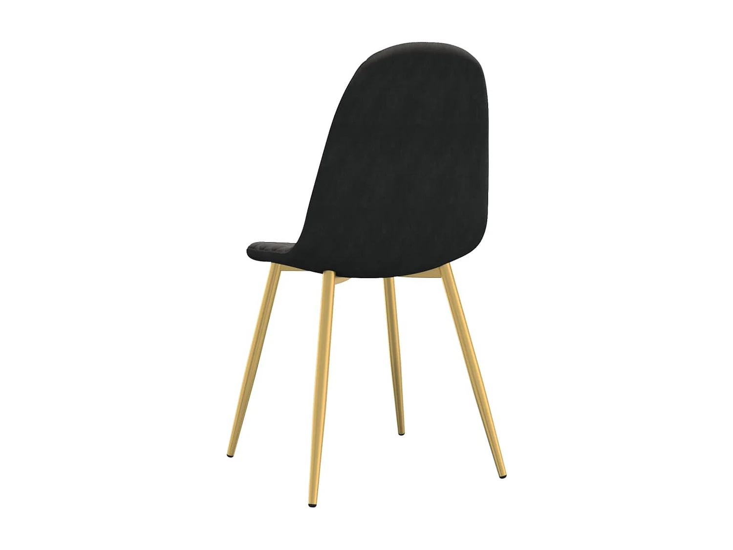 Chaises à manger lot de 6 noir velours