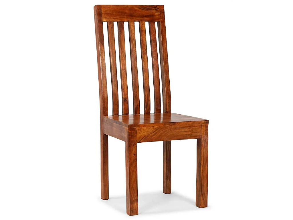 Esszimmerstühle 2 Stk. Massivholz mit Honigfarbenem Finish