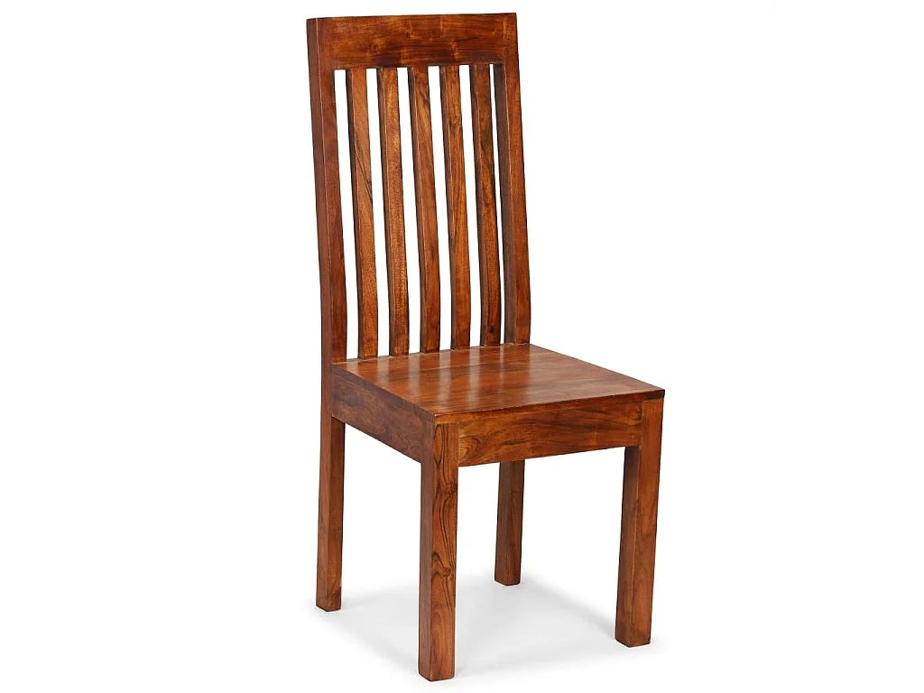 Esszimmerstühle 2 Stk. Massivholz mit Honigfarbenem Finish