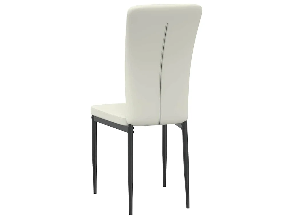 Chaises à manger lot de 4 Crème Velours