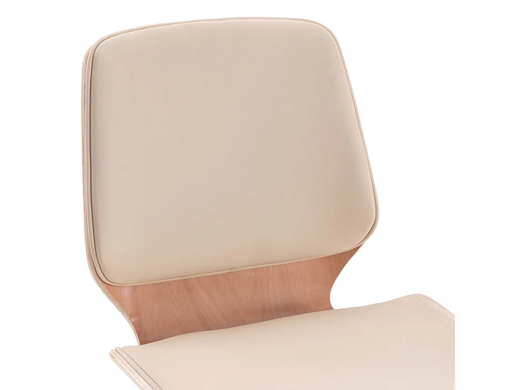 Sedie da Pranzo 2 pz Crema in Similpelle