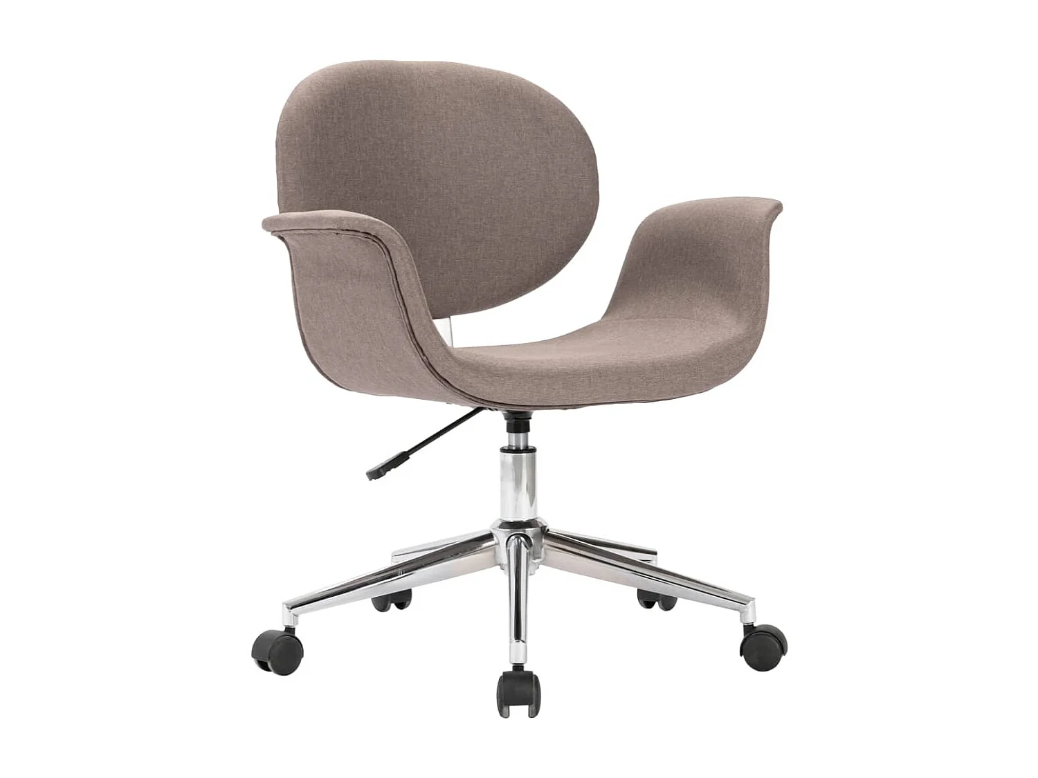 Chaise pivotante à manger taupe tissu