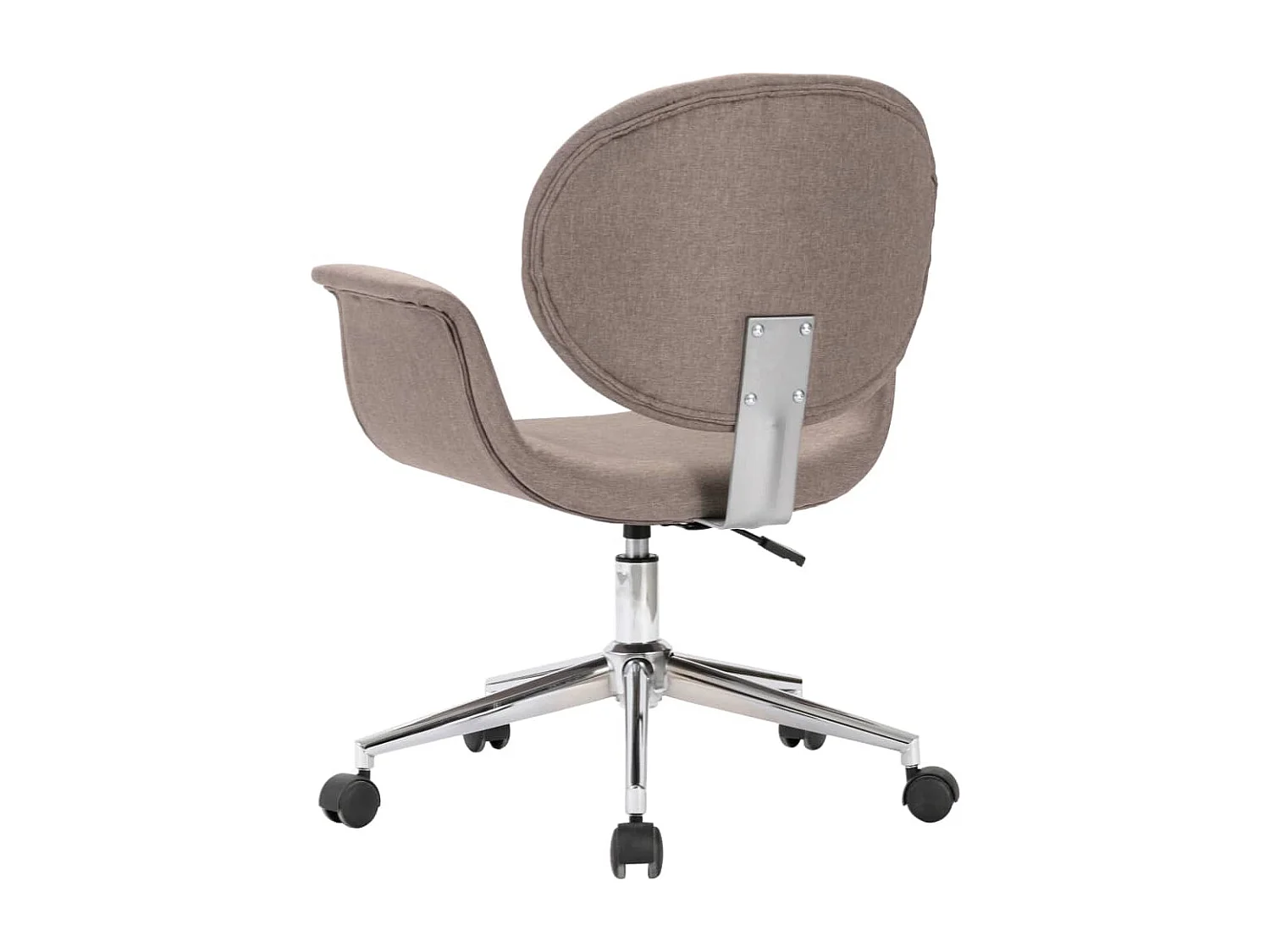 Chaise pivotante à manger taupe tissu