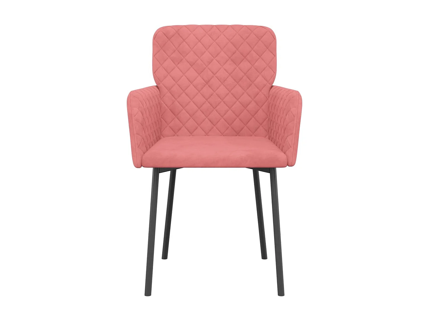 Esszimmerstühle 2 Stk. Rosa Samt