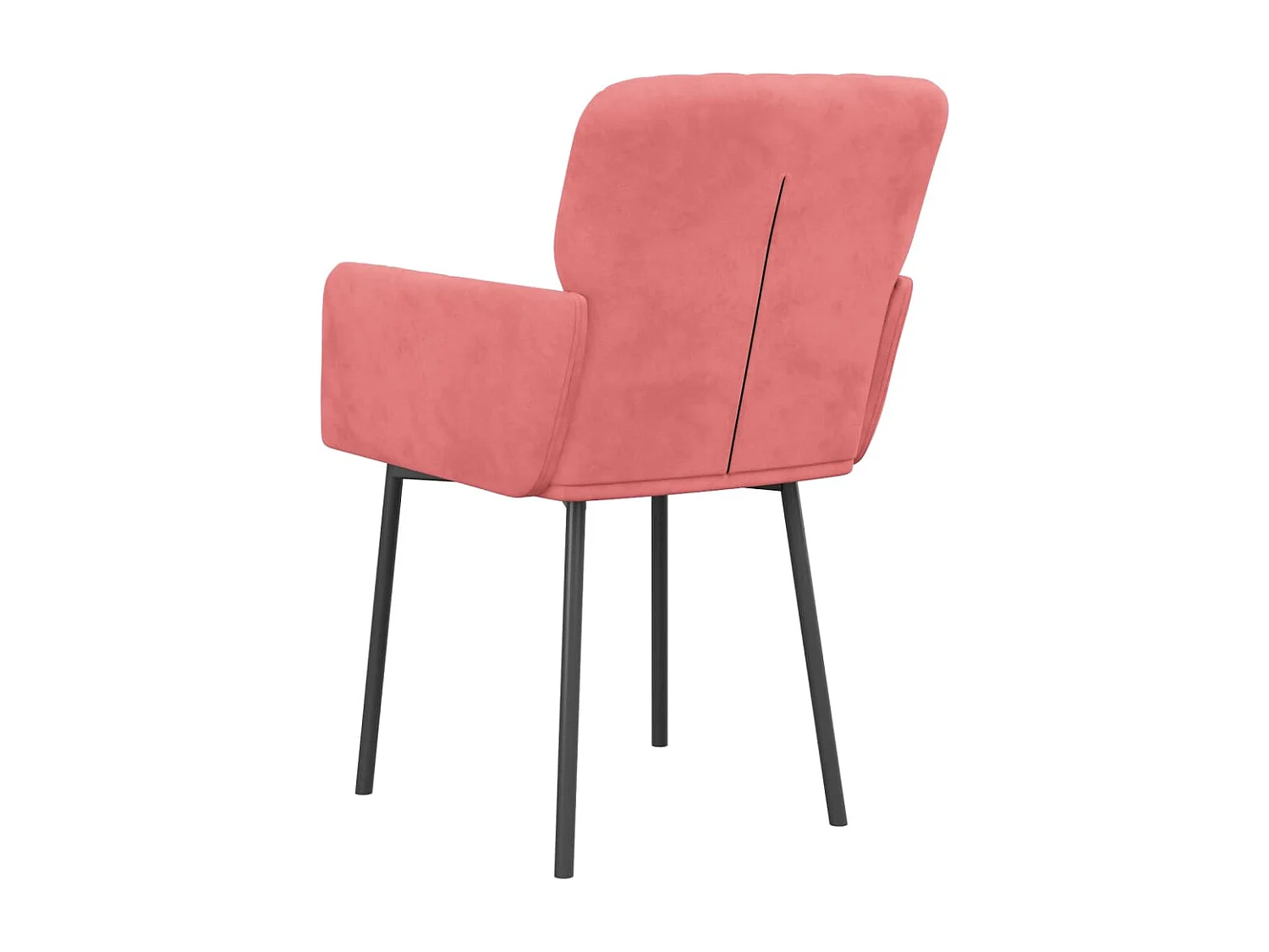 Esszimmerstühle 2 Stk. Rosa Samt