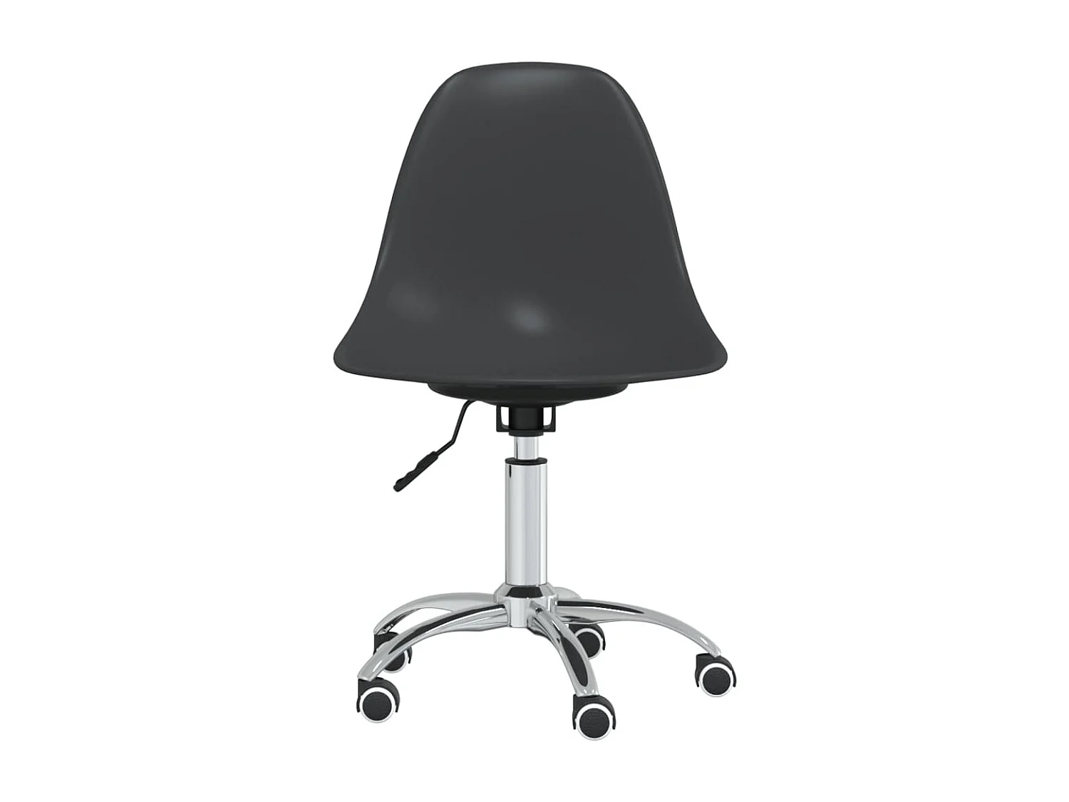 Eetkamerstoelen draaibaar 2 st PP lichtgrijs